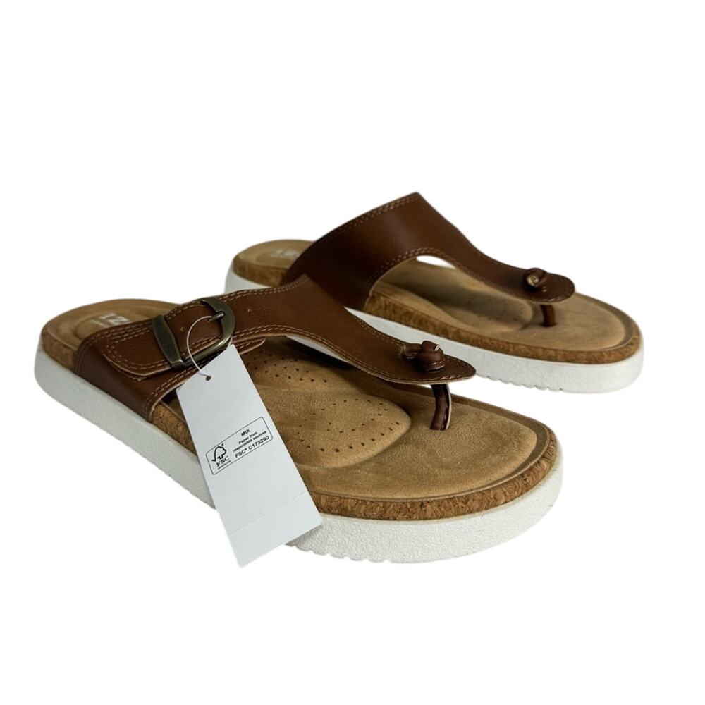 IZOD Women’s Sandals Size 9 Moleskin Footbed NEW # box 897 - Picture 6 of 10
